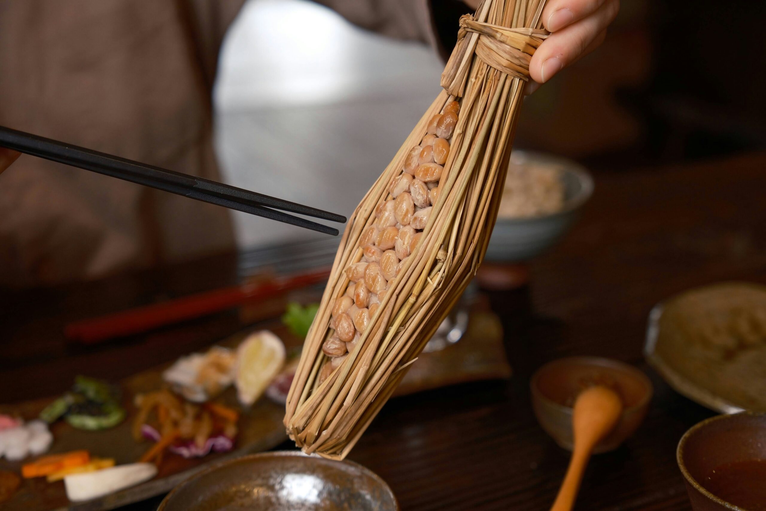ご飯にのせた納豆